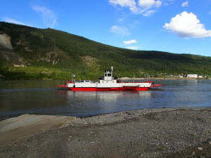 Free Ferry across the Yukon River