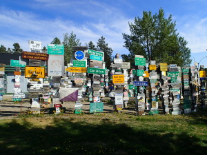 Signpost Forest in Watson Lake