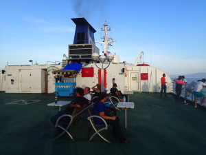 Deck of Baja Ferry