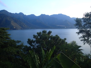 Lake Atitlan, view from our hotel room