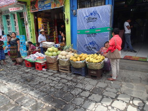 Market in uptown San Pedro