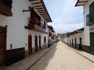White washed buildings in Chachapoyas
