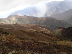 High Mountains on the way to Cajamarca