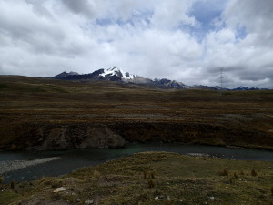 Cordillera Blanca Mountains in the distance