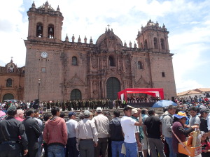 Sunday Parade in front of the Cathedral
