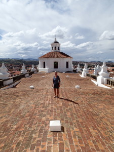 Feli on the roof of San Felipe Neri