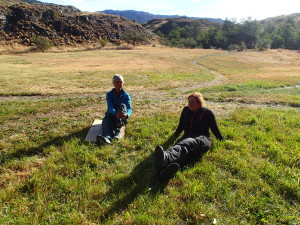 Having a chat at Park Patagonia
