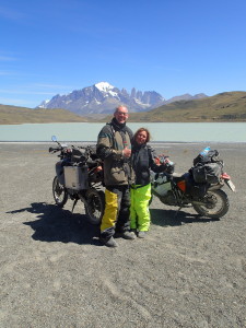 Michael and Anja in front of Laguna Amarga