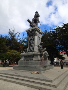 Memorial to Maggelan in Punta Arenas