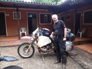 Frank and his trusted 85 BMW R100GS